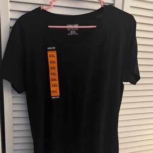 Kirkland Signature Women's Black Pima cotton Short Sleeve Tee